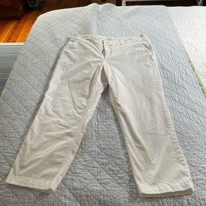 Loft white cotton pants. Size 14